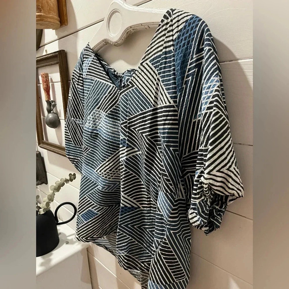 Part Two in Navy white blouse size 36 - Picture 8 of 10